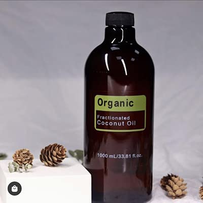 Organic Fractionated Coconut Oil – 1000 mL | Skin, Hair & Massage Use - E11 Store