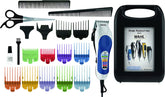 Wahl Colour Pro Cordless Clipper Kit, Soft Hairbrush Neck Duster, 12 Colour Coded Guide Combs, Hair Clippers for Men, Head Shaver, Men's Hair Clippers, Easy Home Haircutting, Family Haircuts, White 79300 - 1616 - E11 Store