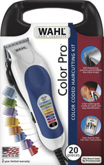Wahl Colour Pro Cordless Clipper Kit, Soft Hairbrush Neck Duster, 12 Colour Coded Guide Combs, Hair Clippers for Men, Head Shaver, Men's Hair Clippers, Easy Home Haircutting, Family Haircuts, White 79300 - 1616 - E11 Store