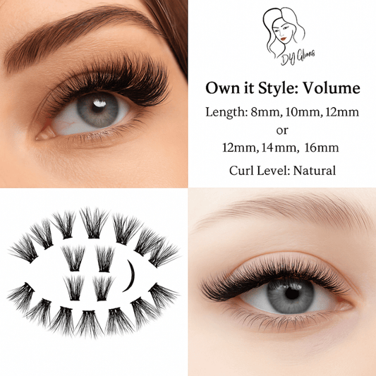 💫 Your Go-To Everyday Glam: DIY Glams Own it Style – Volume Lashes with Natural Curl - E11 Store