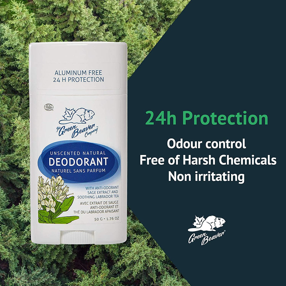 E11 Store, The Green Beaver Company Natural Unscented Deodorant Stick
