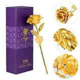 24K Gold Plated Golden Rose Flower For Valentine's Day Lovers' Gift